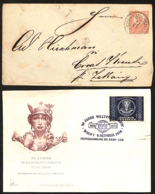 Poststück - Österreich - Partie div. Poststücke ab 1867, - Briefmarken und Ansichtskarten
