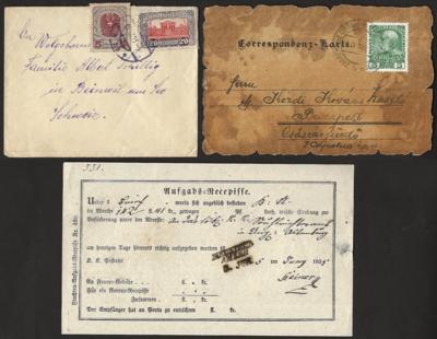Poststück - Partie Posttstücke Österr. vorwiegend Monarchie u. I. Rep., - Briefmarken und Ansichtskarten