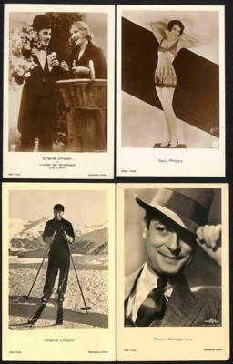 Poststück - Partie Schauspielerkarten Ross - Verlag u.a. mit Charlie Chaplin, - Briefmarken und Ansichtskarten
