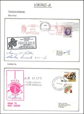 Poststück - Partie Sonderstempel USA zum Thema Raumfahrt u.a. des VIKING - Programms, - Briefmarken und Ansichtskarten