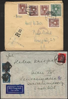 Poststück - zeitgeschichtlich interessante - Stamps and postcards