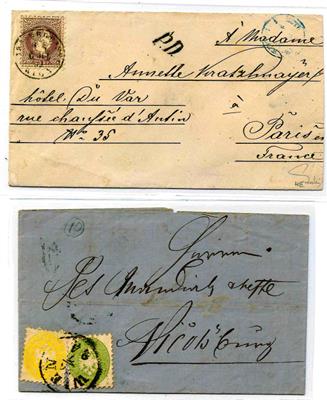 Poststück - Österreich Nr. 30 + 31 auf - Stamps