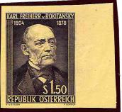(*) - Österr. Nr. 1006 (Rokitansky) vom - Briefmarken