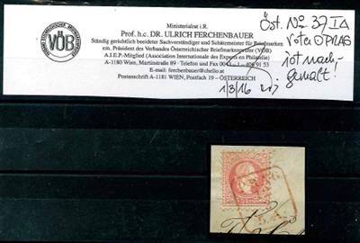 Briefstück - Österreich Nr. 37 I mit - Briefmarken