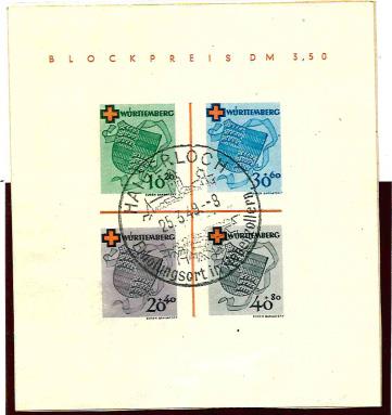 Briefstück - Franz Zone - Württemberg, - Briefmarken