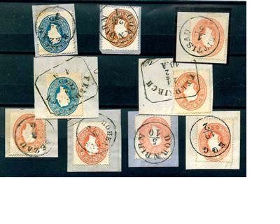 Briefstück/Poststück - Österr. - Abstempelungen Vorarlberg auf Ausg. 1860: Stpl. EGG, - Stamps