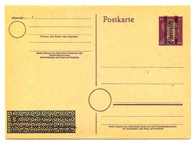 Poststück - Österr. 1945, - Francobolli