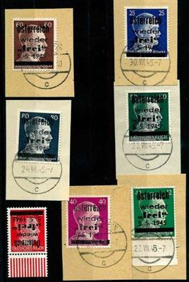 Briefstück - Österr. 1945, Gemeinde - Spendenmarken LOSENSTEIN - Stamps