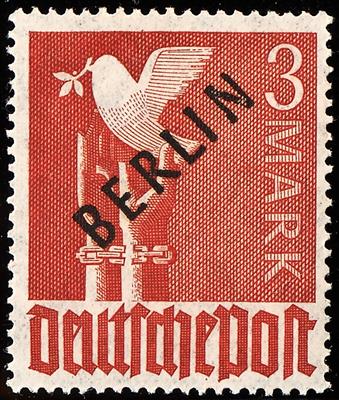 ** - Berlin Nr. 19VII (Plattenf. "rechter Aufstrich des "N" oben verdünnt" - Feld 45"), - Briefmarken