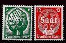 ** - D.Reich Nr. 544/45 (Saarabstimmung), - Stamps