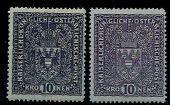 * - Österreich Nr. 203 a und 207, - Briefmarken