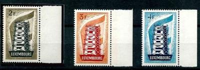 ** - Luxemburg Nr. 555/57 (Europam. 1956), - Francobolli