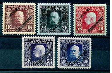 * - Österreich Feldpost Nr. 17/21, - Stamps