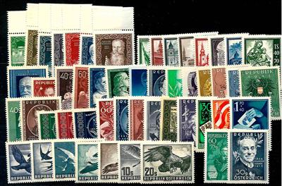 ** - Partie österr. 1948/1950, - Briefmarken