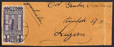 Liechtenstein Vor- und Mitläufer Ausgaben 1908/1918 Nr. 174 (1 Krone 1910) mit gestempelt "VADUZ / 2. XI.10 / *a*", - Známky