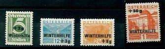 ** - Österreich Nr. 563/66 (WH I), - Briefmarken