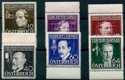 ** - Österreich Nr. 632/37 (Erfinder, - Briefmarken