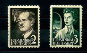 ** - Liechtenstein Nr. 332/33, - Stamps