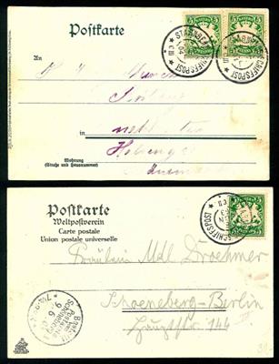 Bayern 1899/1905 6 Schiffsbelege, - Známky