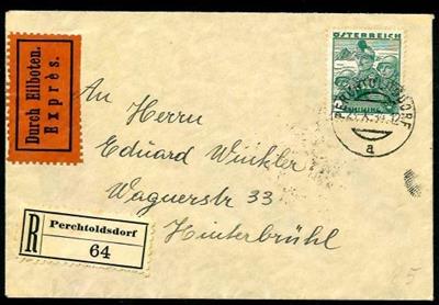 Österr. 1934 - Reko-Expreßbrief - Známky