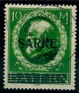 gestempelt - Saargebiet Nr. 31 - Bogenfeld 1 mit Entwertung von HOMBURG - laut aktuellem Befund Braun sind "Marke, - Briefmarken