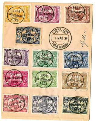 Poststück - Azoren Nr. 62/74 (Heinrich der Seefahrer) mit übl. Sonderstpl. auf ungelaufenem Kuvert, - Briefmarken