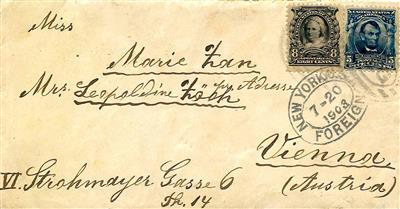 USA 1903 - 8 Cent + 5 Cent auf - Francobolli
