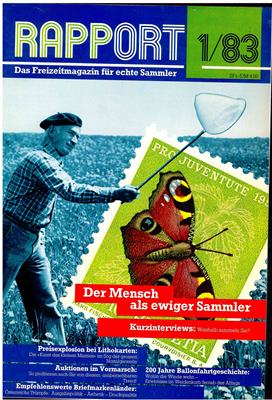1983 "RAPPORT"das Freizeitmagazin für echte Sammler, - Briefmarken