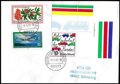 BRD Poststück - 2001 Kinder im Strassenverkehr, - Briefmarken