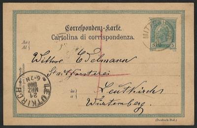 Ö. Ausgaben ab 1900 Poststück - 1883/1908 Postablage - Briefmarken