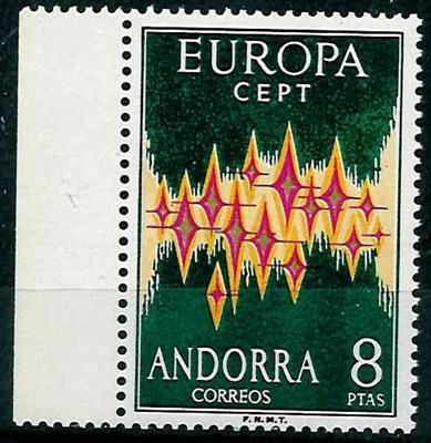 ** - Span. Andorra Nr. 71 (Europa)   MI - Známky