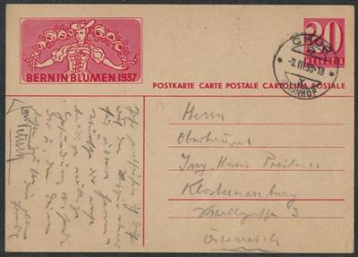 Motive Blumen Poststück - ca.1936/90 Motiv - Známky