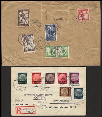 **/*/gestempelt/Poststück - Partie Deutschland u. div. Europa, - Briefmarken