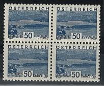 ** - Österr. Nr. 541 im Viererblock - Briefmarken