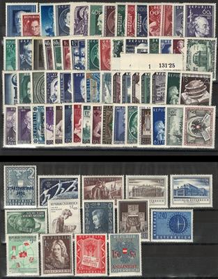** - Österr. 1948/1956 - 75 verschiedene Sonderm. (aus   ANK Nr. 939/1039), - Briefmarken