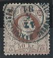 ö Ausgabe 1867 gestempelt - "GELD-ANWSNG - Briefmarken