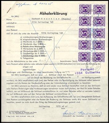 Poststück - Österr. 1974/79, - Briefmarken