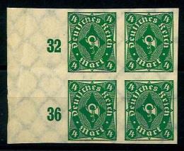 ** - D.Reich Nr. 226aU im Viererblock, - Briefmarken und Ansichtskarten