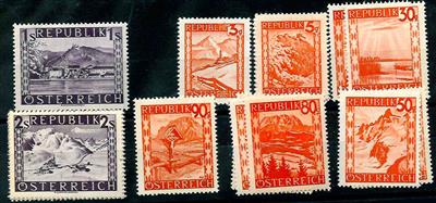 ** - Österr. 1947 orange/violette Landschaft, - Briefmarken und Ansichtskarten