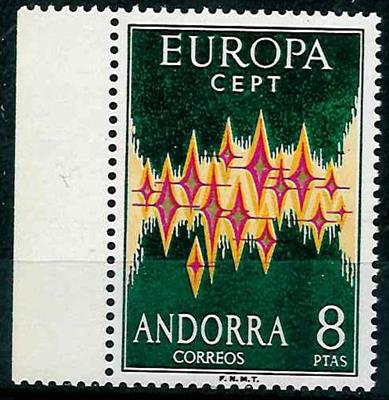 ** - Span. Andorra Nr. 71 (Europa)   MI - Briefmarken und Ansichtskarten