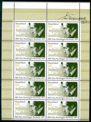 BRD ** - 1997 Mendelssohn Paar - Briefmarken und Ansichtskarten