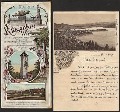 Poststück - Kärnten -Lithographie - Briefmarken und Ansichtskarten