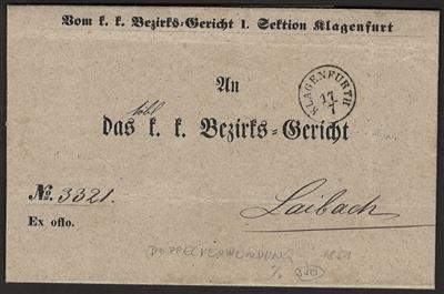 Poststück - Österr. Monarchie 1851, - Briefmarken und Ansichtskarten