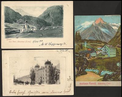 Poststück - Partie AK Tirol u.a. mit Gasthaus Ranatt - Vent - Gasthof Eichhof - Lienz - Hechtsee - Luttach - Hall etc., - Briefmarken und Ansichtskarten