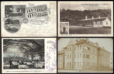 Poststück - Partie AK Wien u.a. mit - Briefmarken und Ansichtskarten