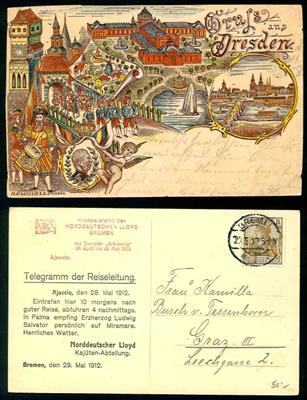 Poststück - Partie alte Ansichtskarten D.Reich + 3. Reich, - Briefmarken und Ansichtskarten