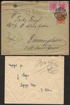 Poststück - Kl. Partie Poststücke Österr. ab Monarchie, - Briefmarken