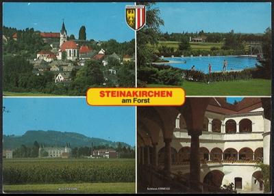 "Steinakirchen am Forst" 2 moderne - Francobolli e cartoline