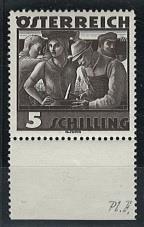 ** - Österr. Nr. 587I (PLATTENFEHLER "Farbfleck im G"), - Stamps and Postcards