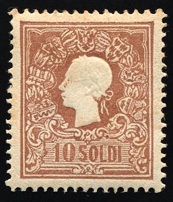 * - Lombardei-Venetien Nr. 9 II, - Briefmarken